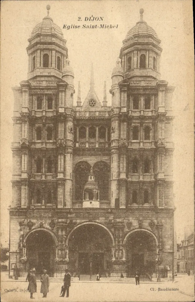 Dijon — Kerk van Sint-Michaël — Cl. Baudinière, n°2 - Voorkant