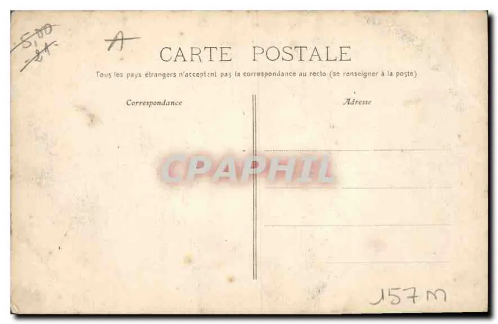Dijon — Bastion und Garten des Hospitals — unbekannter Verlag, Nr. 17 - Rückseite