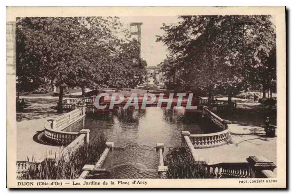 Dijon (Côte-d'Or) — Les Jardins de la Place d'Arcy — Phot. Combier Macon - Vorderseite