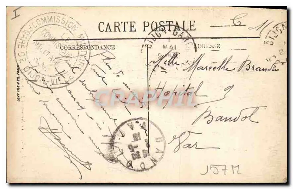 Dijon — O Monumento Darcy — LL. n° 126 - Verso