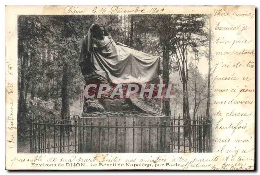 Umgebung von DIJON - Der Aufwachen Napoleons, von Rude — Verlag Guillaume Tell, Nr. 60 - Vorderseite