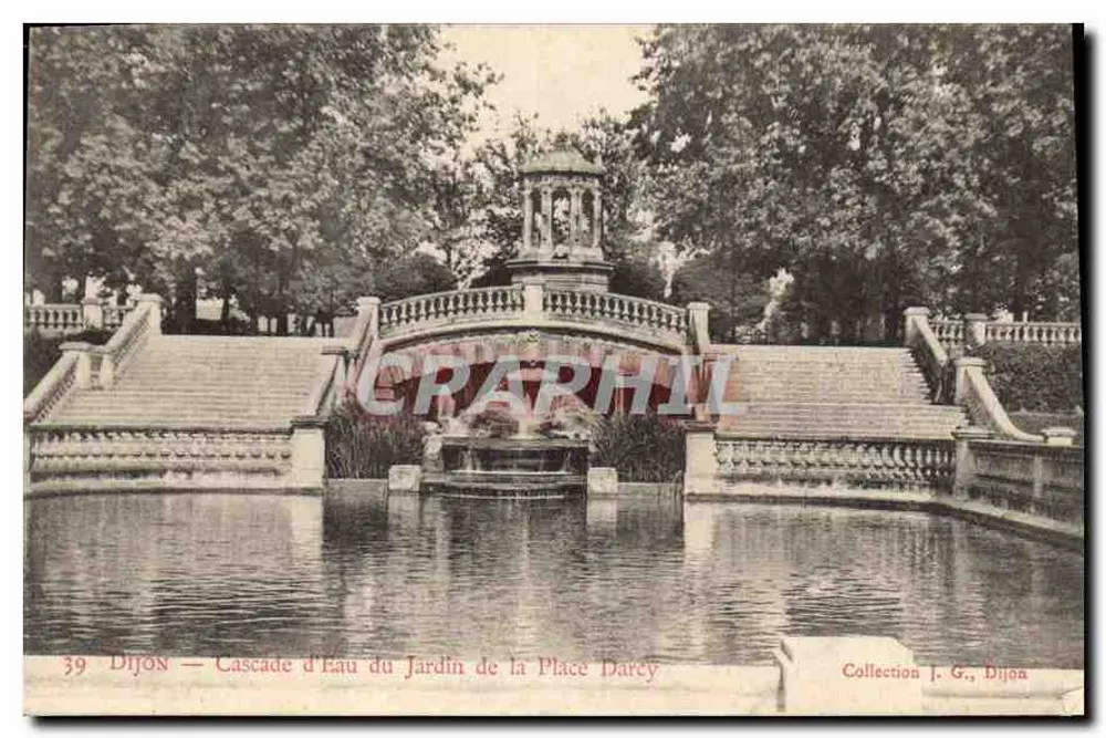 Dijon — Wasserfall im Garten der Place Darcy — Sammlung J. G., Dijon - Vorderseite