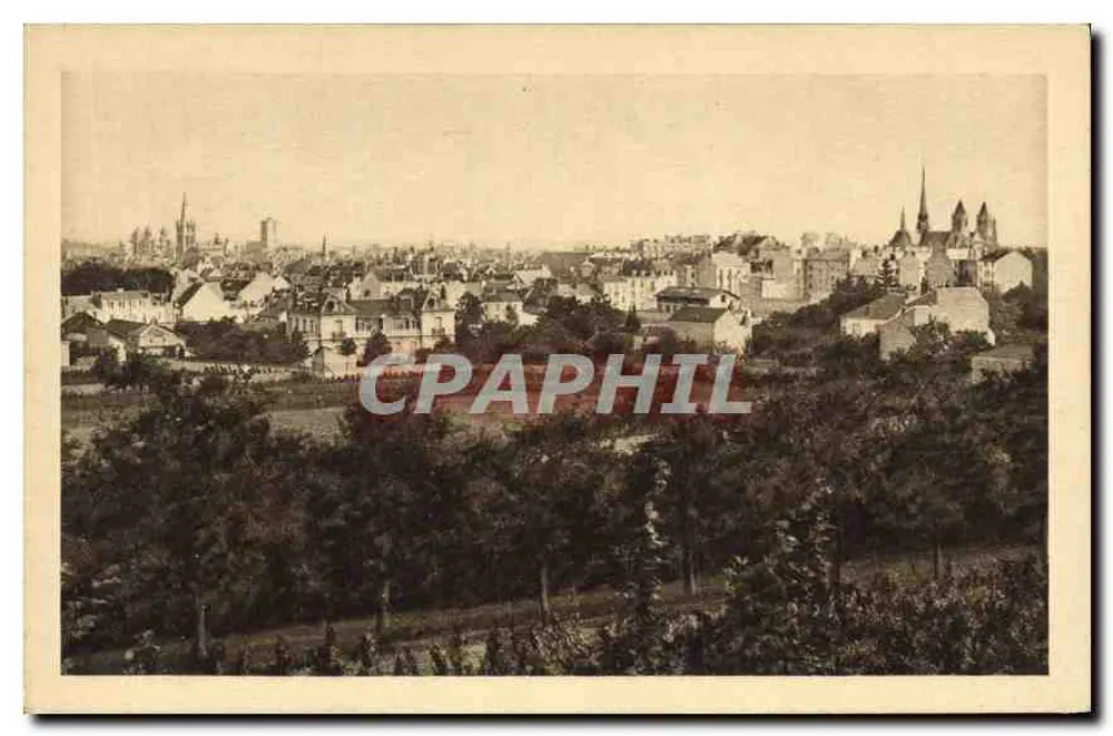 Dijon — Vista geral tirada de Montchapet — L. V., editor - Frente