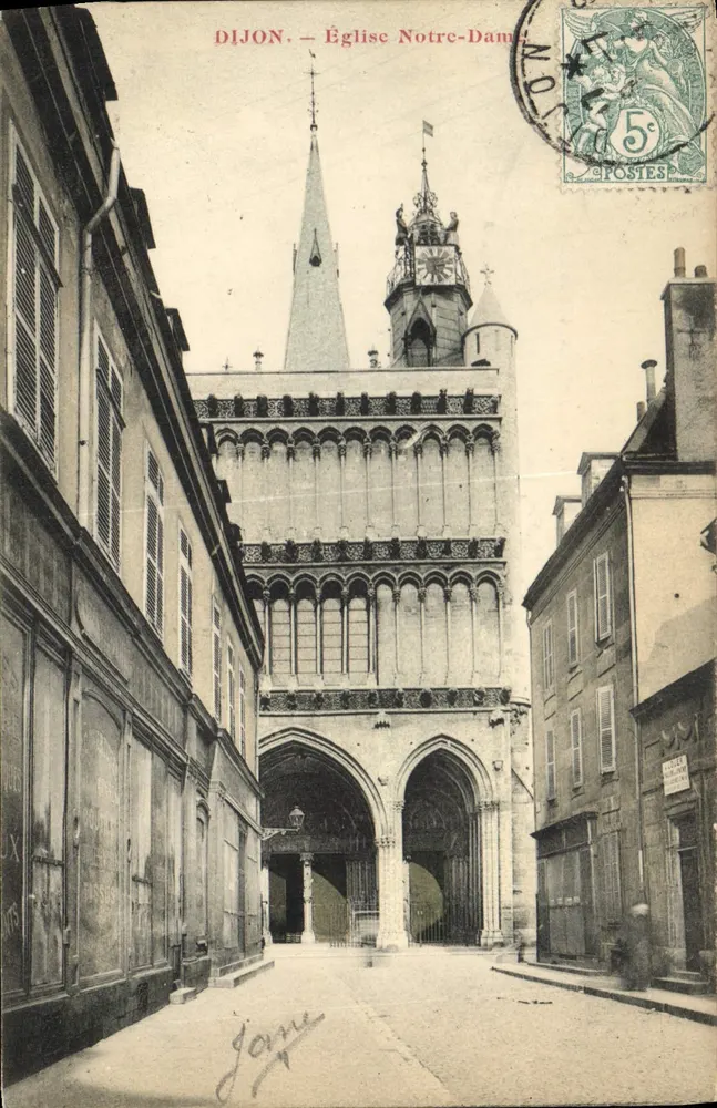 Dijon — Igreja de Nossa Senhora — Editor não identificado, número de série não visível - Frente