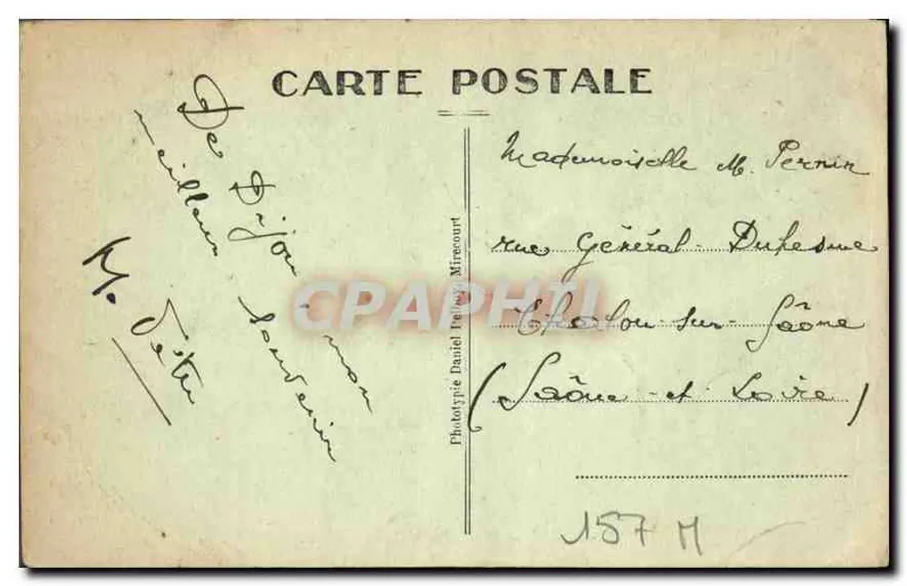 Dijon — Place Émile Zola — D.D. — n°89 - Verso
