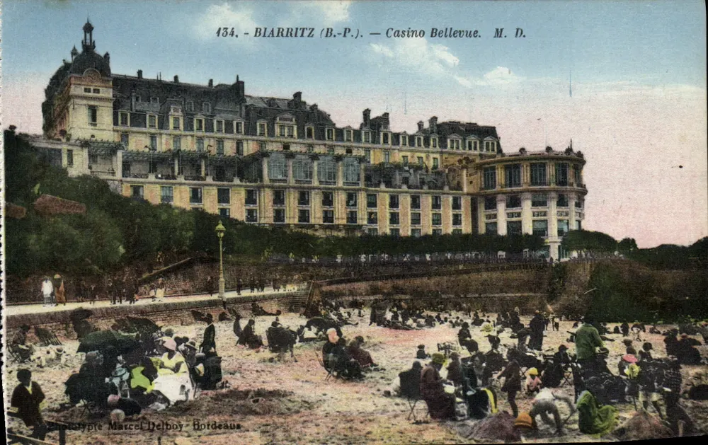 Biarritz (B.-P.) — Casino Bellevue — Fototipia Marcel Delboy, Bordeaux - Frente