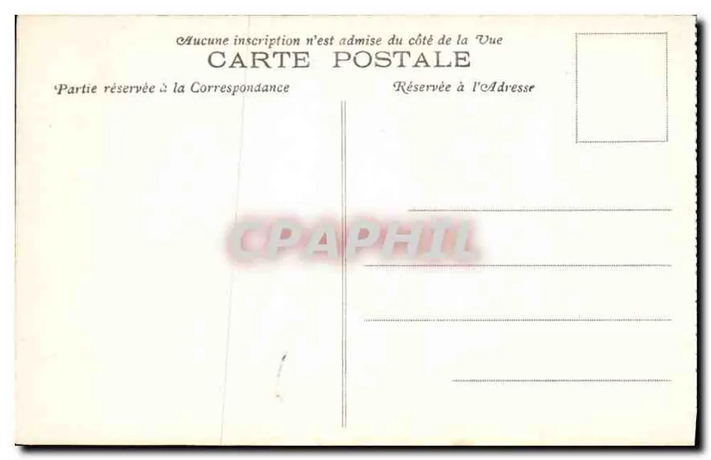 Biarriz (B.-P.) — L'Attalaye an einem stürmischen Tag — Phototypie Marcel Delboy, Bordeaux - Rückseite