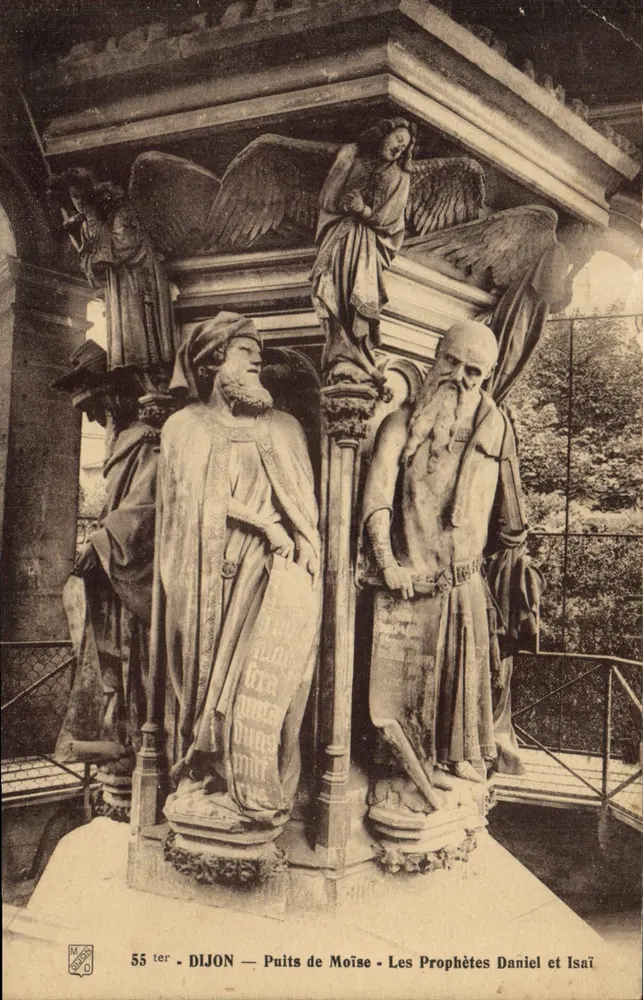 Dijon — Puits de Moïse — Les Prophètes Daniel et Isaï - Frente