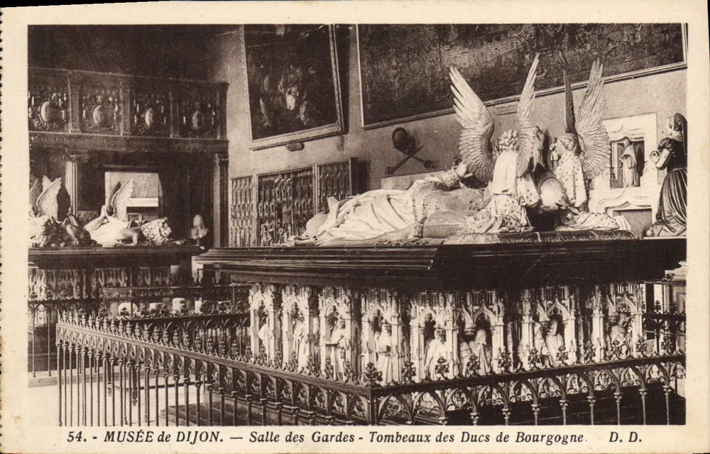Museum von Dijon — Wachzimmer — Grabstätten der Herzöge von Burgund - Vorderseite