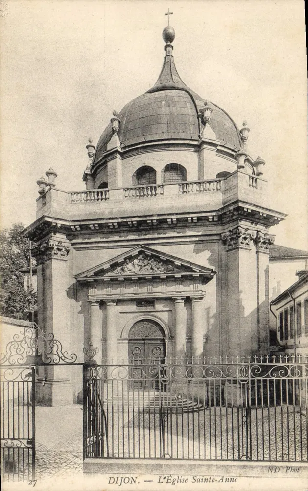 Dijon — A Igreja de Santa Ana — ND Phot, n°27 - Frente