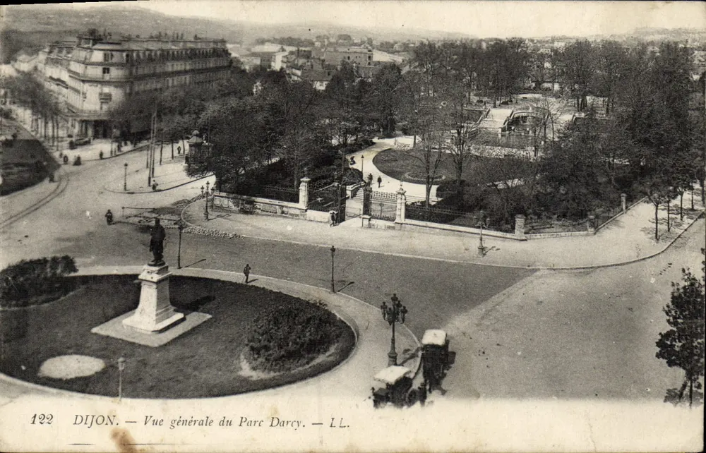 Dijon — Vista geral do Parque Darcy — LL. n°122 - Frente