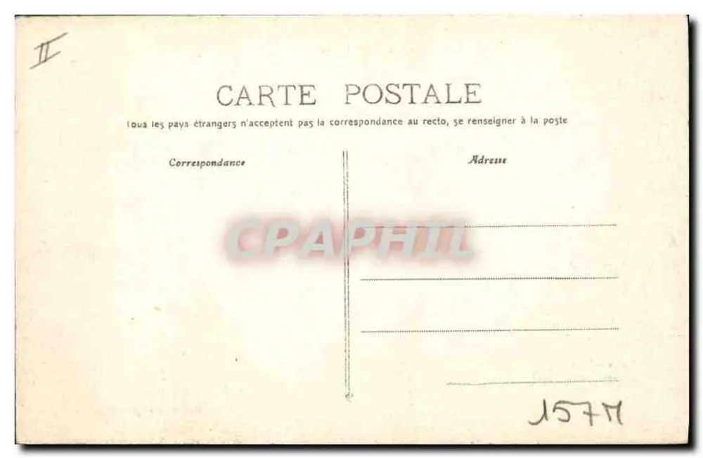 Dijon — Wasserfall des Wasserwerks auf der Place Darcy — J. Gérin, Verlag 7 pl. Darcy, Dijon - Rückseite