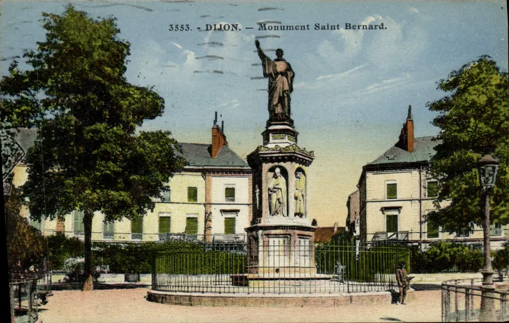 Dijon — Monumento São Bernardo — Editor C. Ladic, n° 3553 - Frente