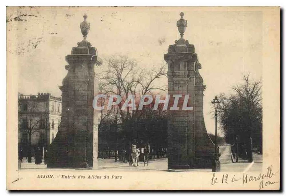 Dijon — Entrada das Alées do Parque — editor não identificado - Frente