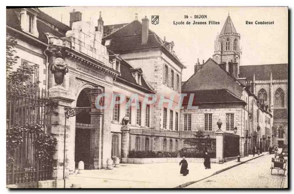 Dijon — Lycée de Jeunes Filles, Rue Condorcet - Vorderseite
