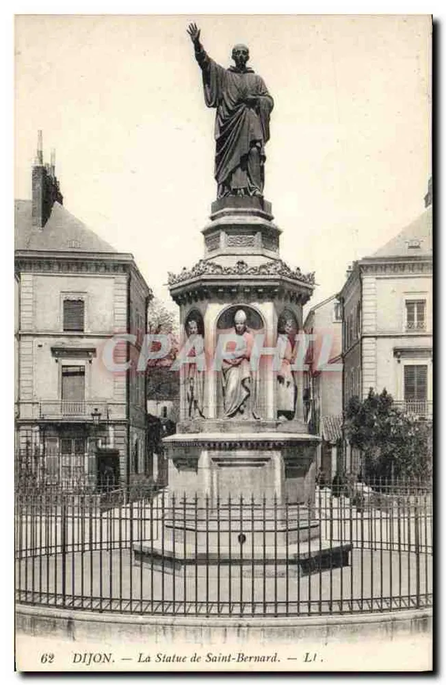 Dijon — A Estátua de São Bernardo — L1 - Frente