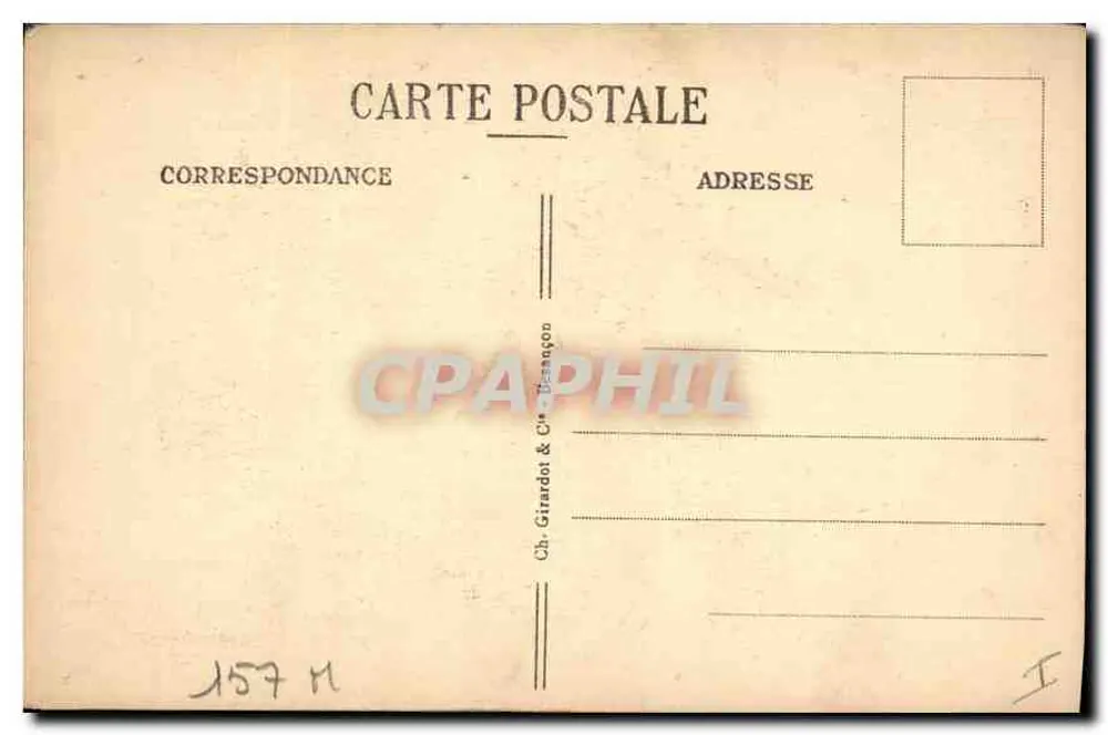 Dijon — Vista de la abside de la Catedral Saint-Bénigne — editor Girardot & Cie, n.º 3579 - Reverso