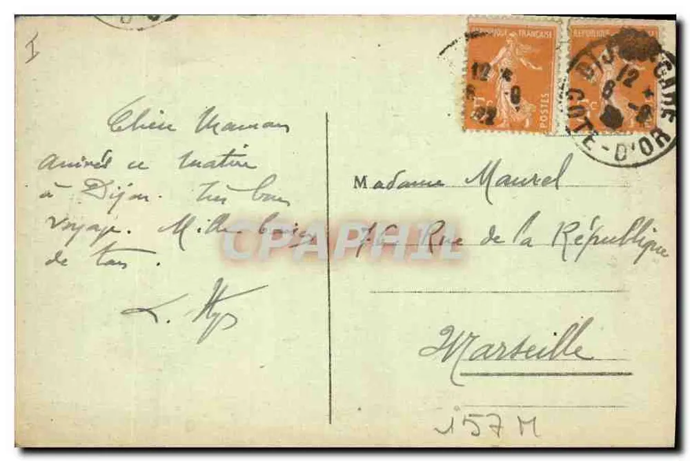 Dijon - Apsis der Kathedrale Saint-Bénigne — L. V., Verlag Nr. 513 - Rückseite
