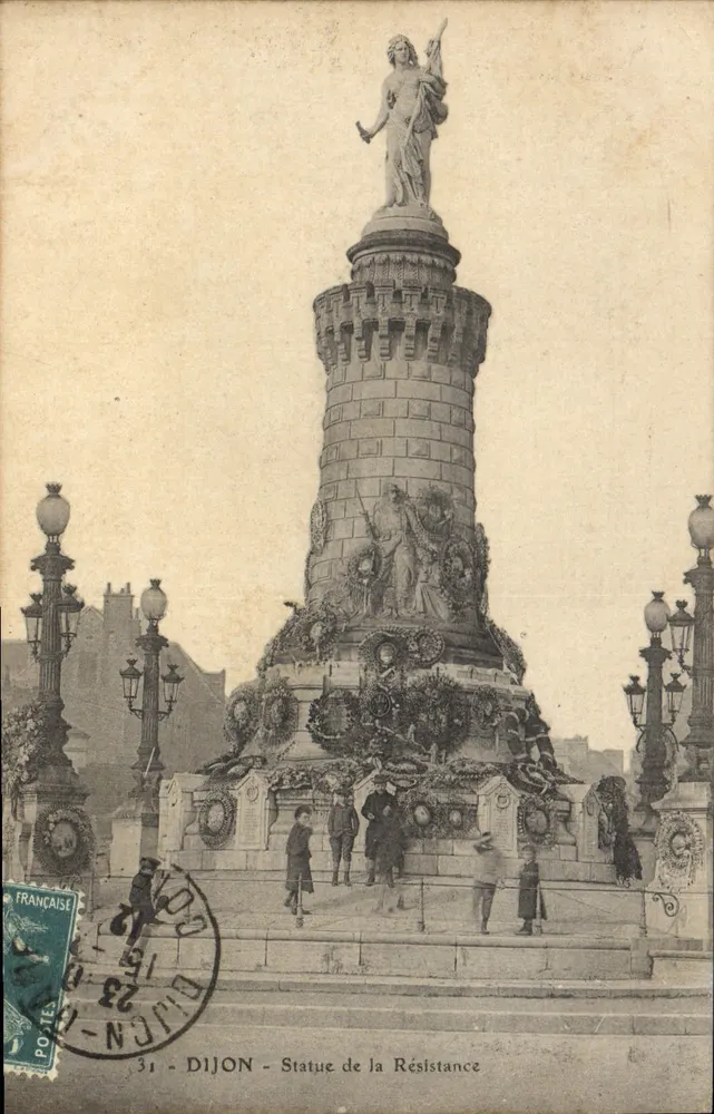 Dijon - Estátua da Resistência — editor desconhecido, n° 31 - Frente