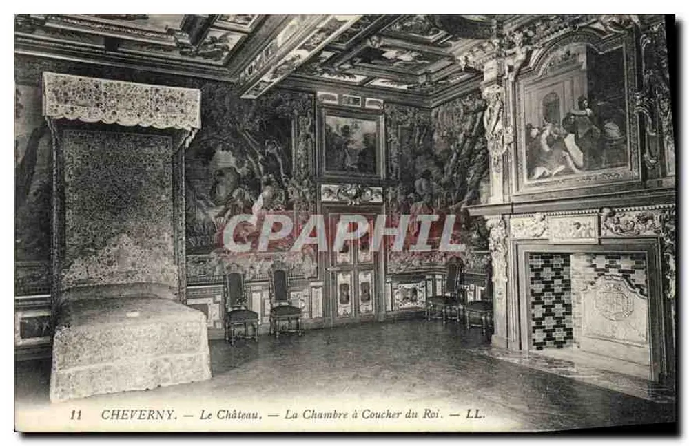 Cheverny — Das Schloss — Das Schlafzimmer des Königs — LL. — n°11 - Vorderseite