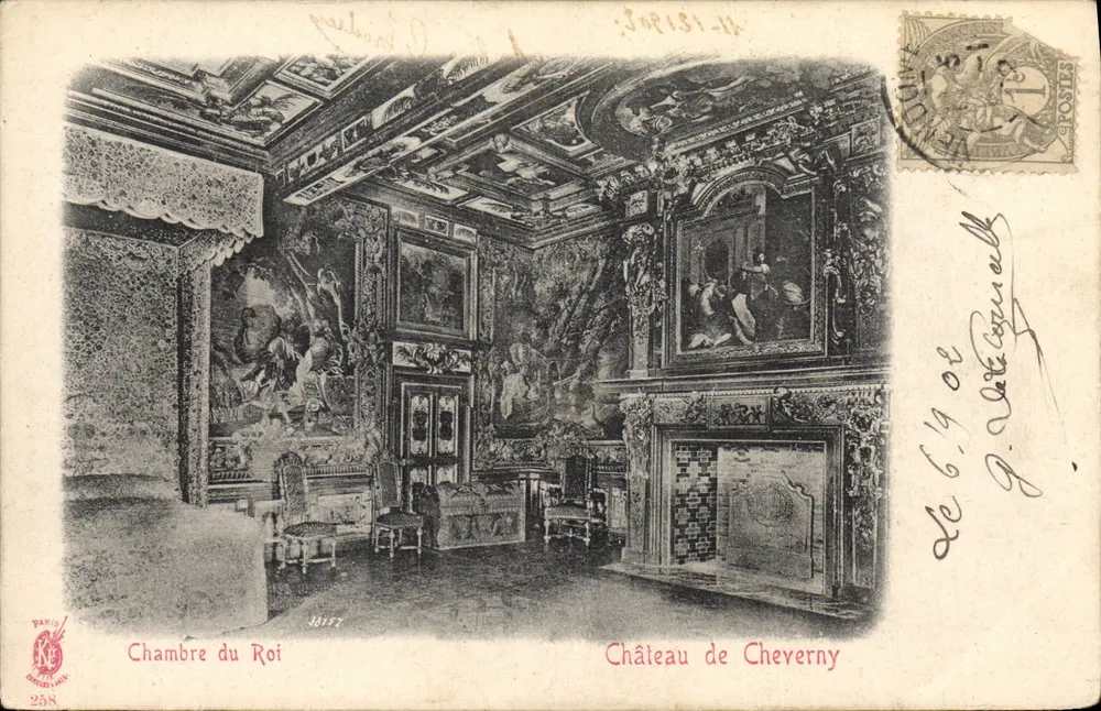 Kamer van de Koning — Château de Cheverny — Parijs, uitgever n° 258 - Voorkant