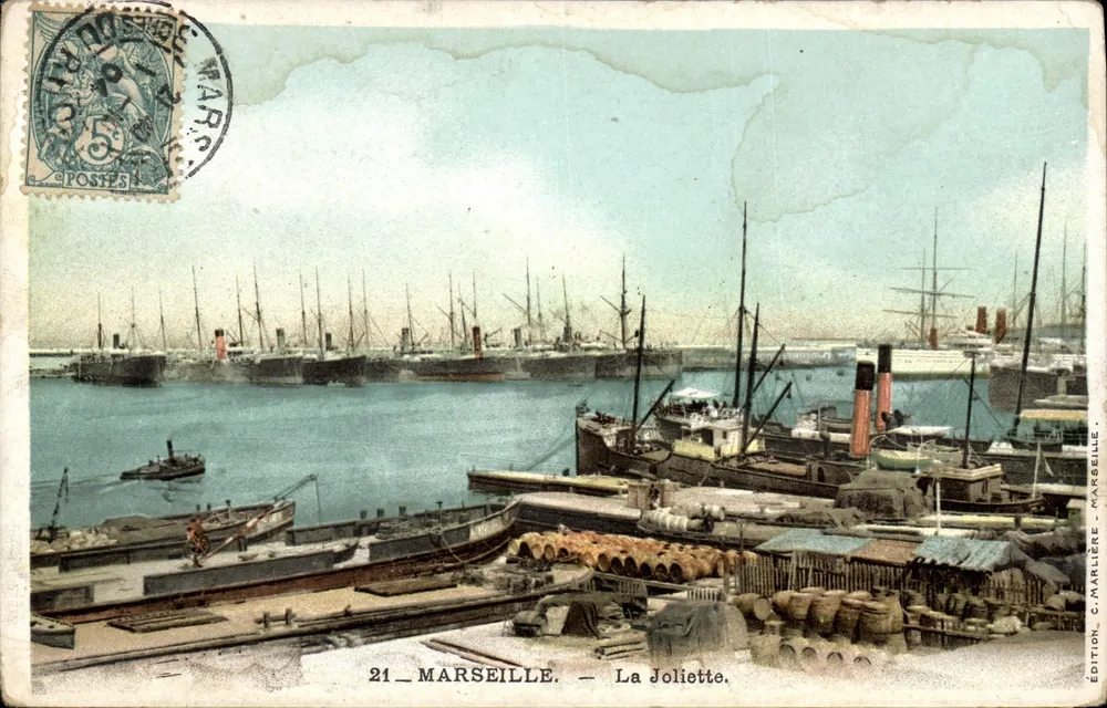 Marseille — La Joliette — Edição C. Marlière, Marseille - Frente