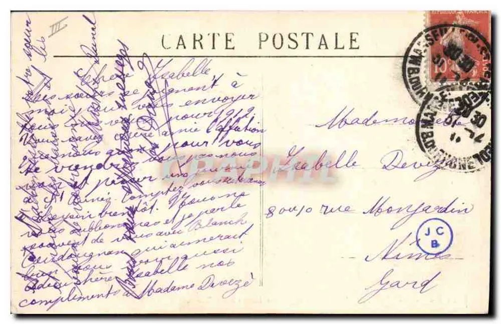 Marseille — Allgemeiner Blick auf die Joliette-Becken — Magnann General, Marseille, Nr. 20 - Rückseite