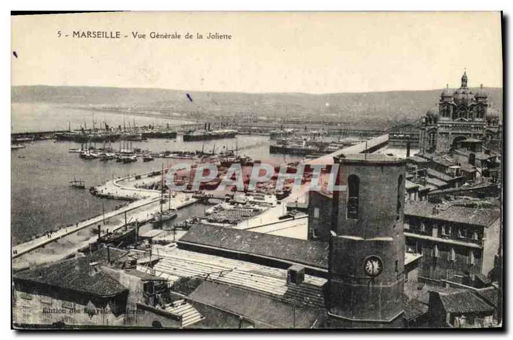 Marsella - Vista general de la Joliette — Edición de los Érards, n.º 5 - Anverso