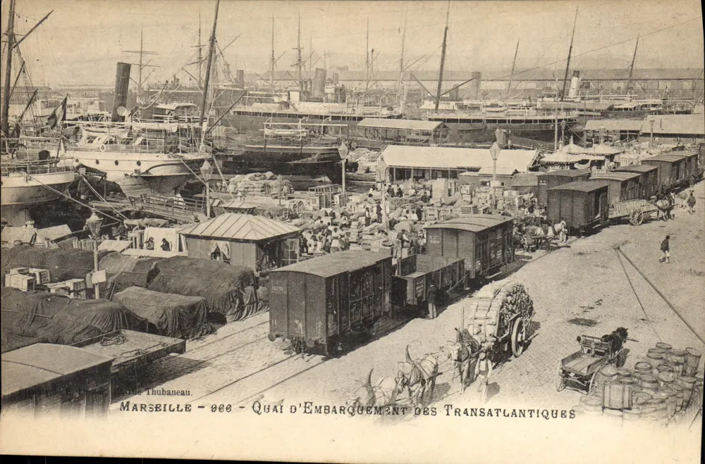 Marseille — Quai d'Embarquement des Transatlantiques — Verlag Thubaneau, Nr. 966 - Vorderseite