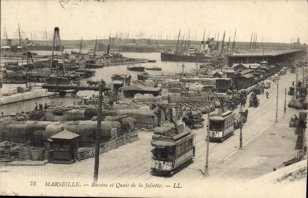 Marseille — Bassins und Kai der Joliette — LL. Nr. 78 - Vorderseite
