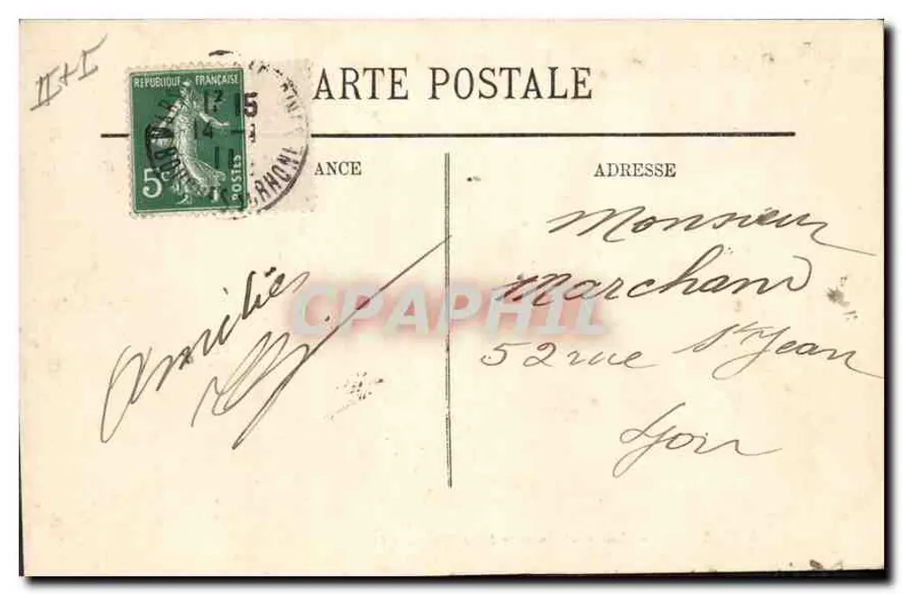 Marseille — Bassins und Kai der Joliette — LL. Nr. 78 - Rückseite