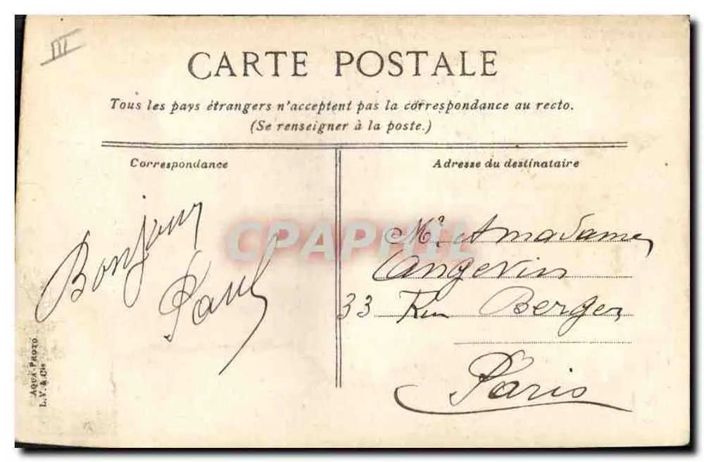 Marseille — Ladesteg der Transatlantiker — L.V.&C. - Rückseite