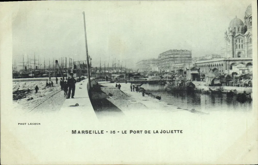 Marsella - El Puerto de La Joliette — Fot. Lacour n°35 - Anverso