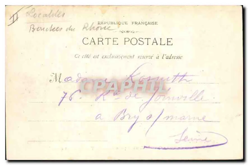 Marseille - 966 - Anlegestelle für Transatlantiker — Verlag: Lacombe, 18, rue Tadmoréau - Rückseite