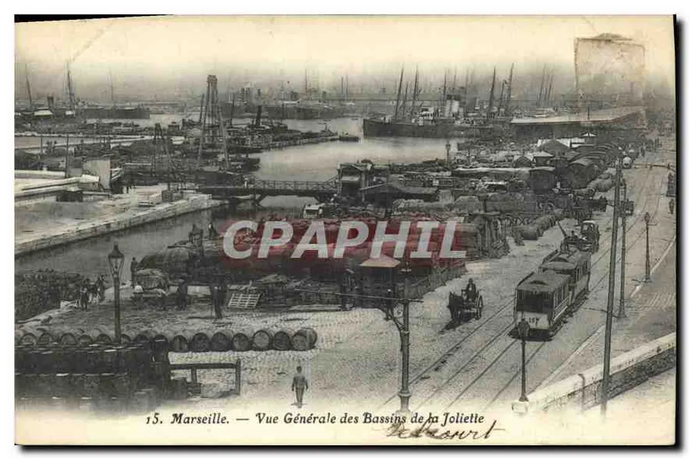Marseille — Allgemeiner Blick auf die Bassins de la Joliette — Verlag Delcourt, n°15 - Vorderseite