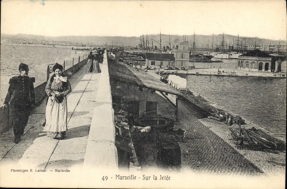 Marselha — Na Ponte — Fototipo E. Lacour — n°49 - Frente