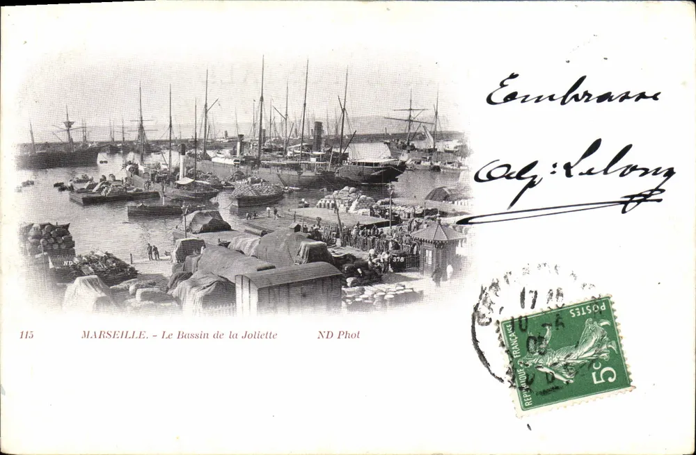 Marseille - Der Bassin de la Joliette — ND Phot, Nr. 115 - Vorderseite