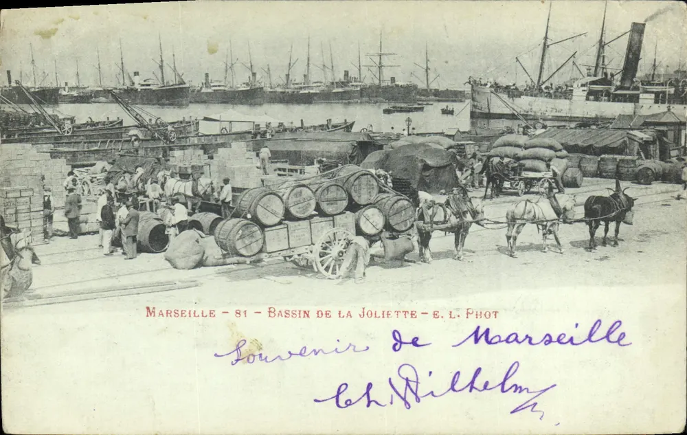 Marseille — Bassin de la Joliette — E. L. Phot - Vorderseite