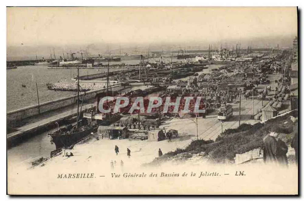 Marseille — Allgemeiner Blick auf die Bassins de la Joliette — LM. - Vorderseite