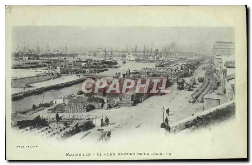 Marseille - Les bassins de la Joliette — Fot. Lacour, n° 62 - Vorderseite