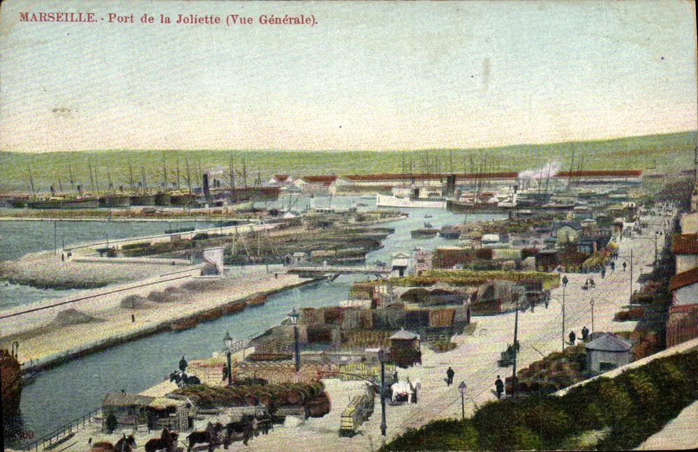 Marseille - Port de la Joliette (Allgemeiner Blick) — Verlag: J. Dujol, Nr. 399 - Vorderseite