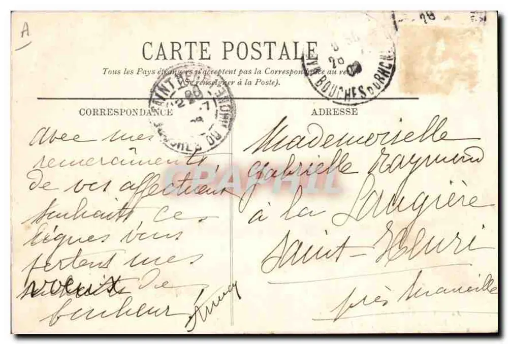 Marseille — Le Bassin de la Joliette — LL - Rückseite