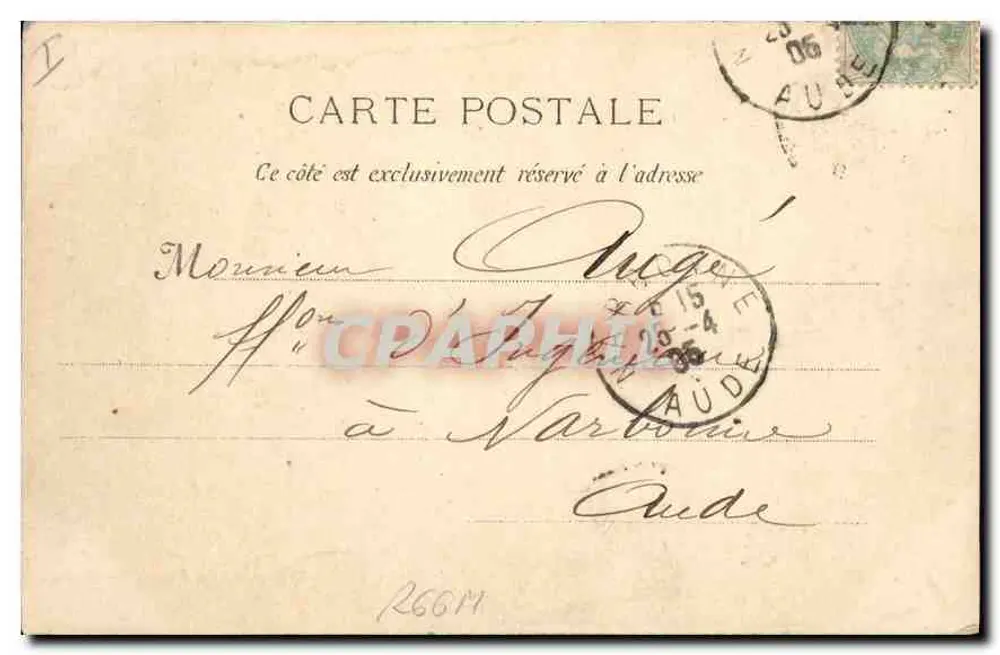 Marseille — Ansicht vom Leuchtturm Ste Marie — Nr. 20 - Rückseite