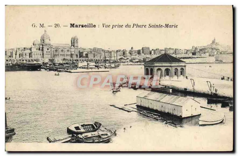 Marseille — Aussicht vom Leuchtturm Sainte-Marie — G. M. — 20 - Vorderseite