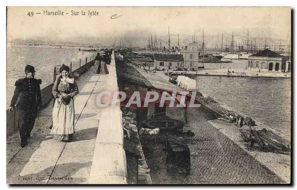 Marselha — Na Ponte — P. HUAT, EDITOR, MARSEILLE - Frente
