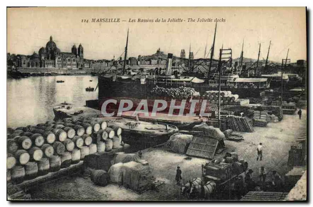 Marseille — Les Bassins de la Joliette — Éditeur Lapicarl, Nr. 124 - Vorderseite