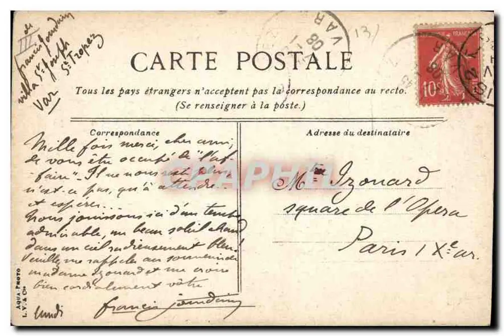 Marseille. Embarque dos Passageiros para Alger — editor não visível - Verso
