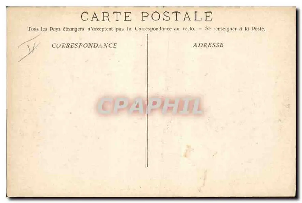 Marseille — Kai für Transatlantik-Abfahrten — Phototypie E. Lacour - Marseille 966 - Rückseite