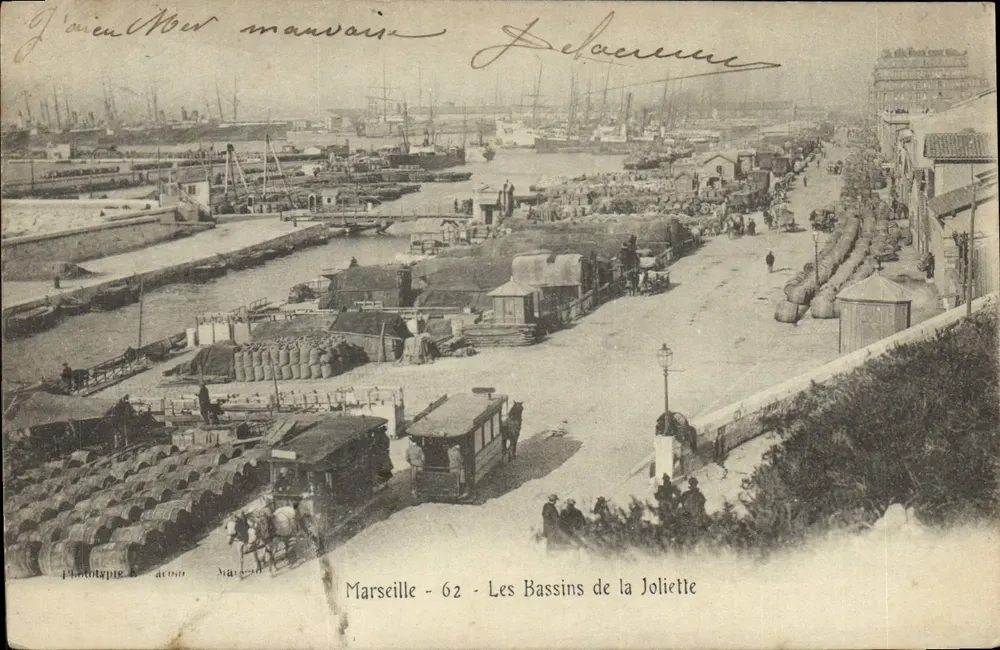 Marseille - 62 - Les Bassins de la Joliette — Phototypie B. Artois, Marseille - Vorderseite