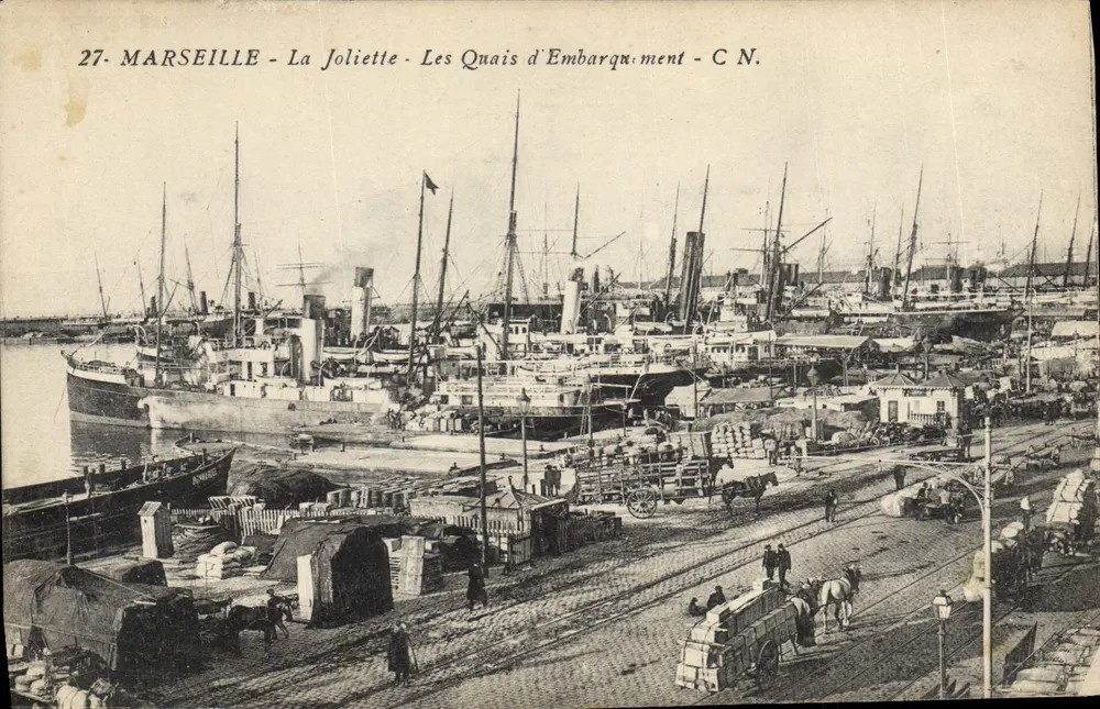 MARSEILLE - La Joliette - Les Quais d'Embarquement - C.N. - Vorderseite